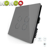 KONOQ - 4Gang 1Way Wifi Integrated On/Off
