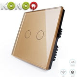 KONOQ - 2Gang 1Way Wifi Integrated On/Off