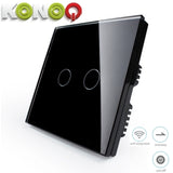 KONOQ - 2Gang 1Way Wifi Integrated On/Off