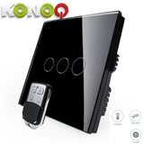 KONOQ - 3Gang 2Way Wifi On-Off Switch (Via Broadlink)