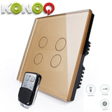 KONOQ - 4Gang 1Way Wifi On-Off Switch (Via Broadlink)