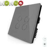 KONOQ - 4Gang 1Way On-Off Switch