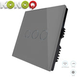 KONOQ - 3Gang 1Way Wifi Integrated On/Off