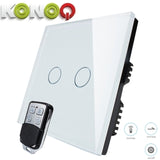 KONOQ - 2Gang 1Way Wifi On-Off Switch (Via Broadlink)