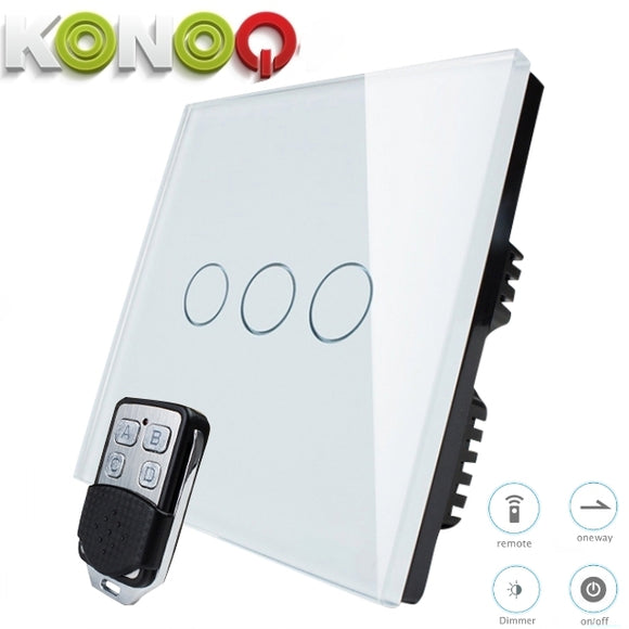 KONOQ - 3Gang 1Way Remote On-Off Switch