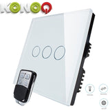 KONOQ - 3Gang 2Way Wifi On-Off Switch (Via Broadlink)