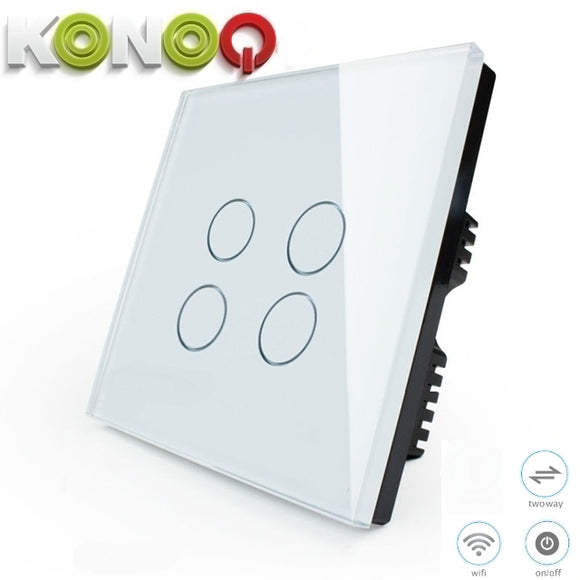 KONOQ - 4Gang 2Way Wifi Integrated On/Off